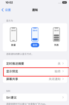 邵阳苹果售后维修中心分享iPhone手机收不到通知怎么办 