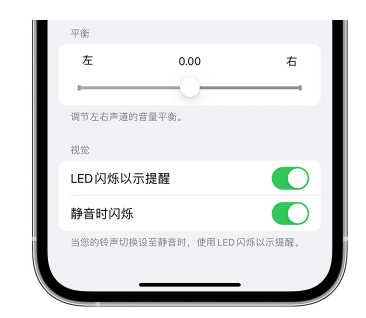 邵阳苹果14维修分享iPhone14静音时如何设置LED闪烁提示 