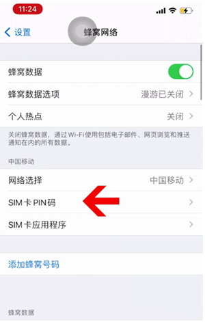 邵阳苹果14维修网分享如何给iPhone14的SIM卡设置密码 