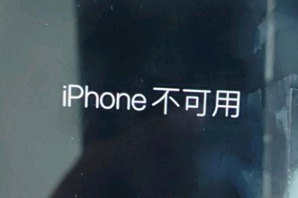 邵阳苹果服务网点分享锁屏界面显示“iPhone 不可用”如何解决 