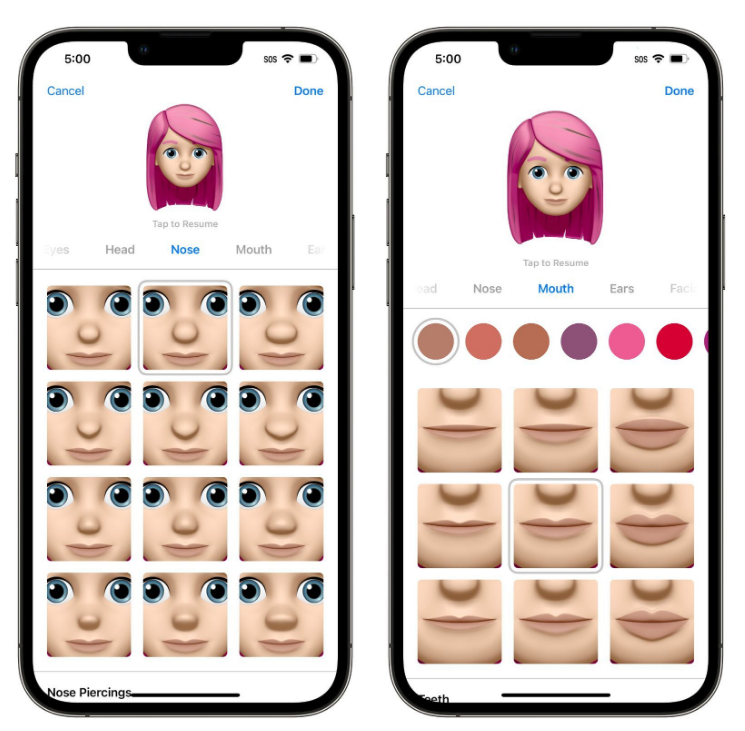 邵阳苹果手机维修分享​iOS 16中的拟我表情有了哪些变化和升级 