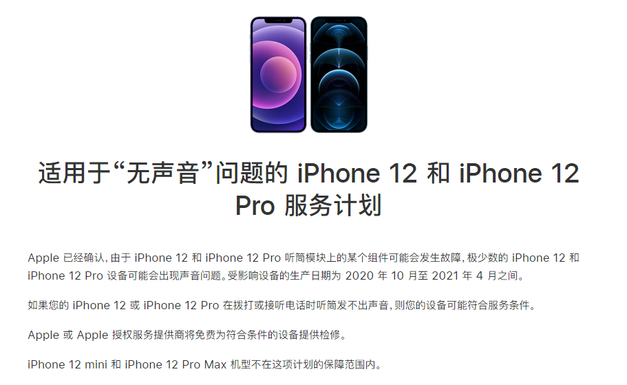 邵阳苹果手机维修分享iPhone 12/Pro 拨打或接听电话时无声音怎么办 