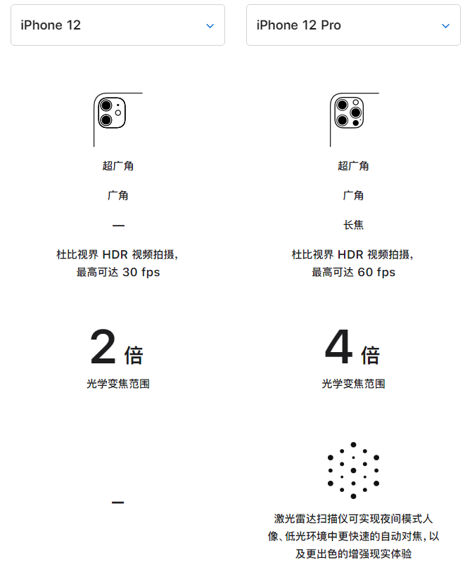 邵阳苹果手机维修分享苹果 iPhone 12 与 iPhone 12 Pro 选哪款 